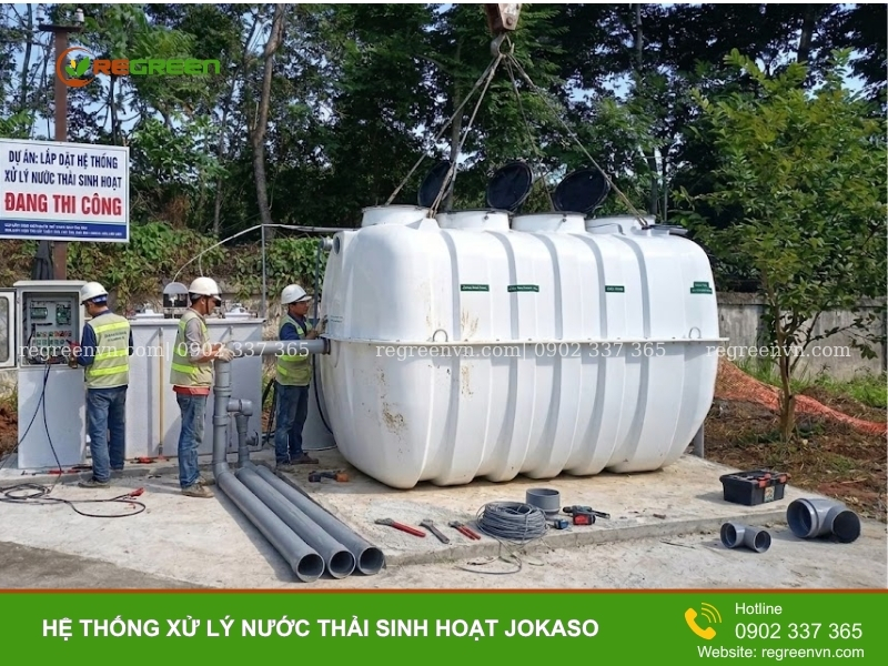 thi công hệ thống xử lý nước thải tại chỗ jokaso