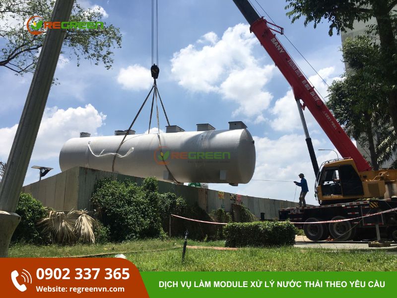 thi công module xử lý nước thải