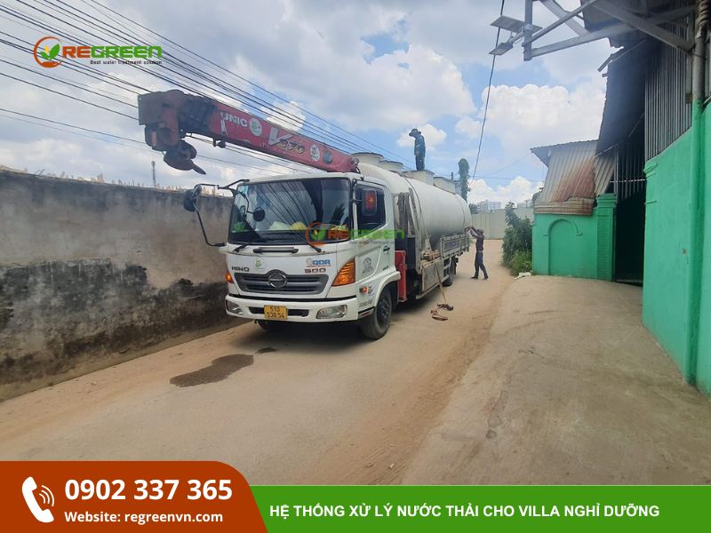 thi công xử lý nước thải khu nghỉ dưỡng