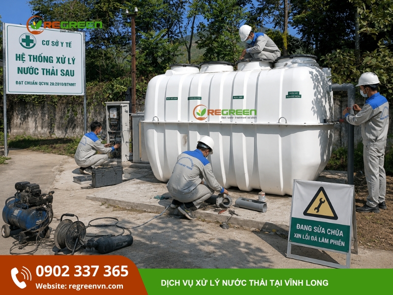 thi công xử lý nước thải tại vĩnh long