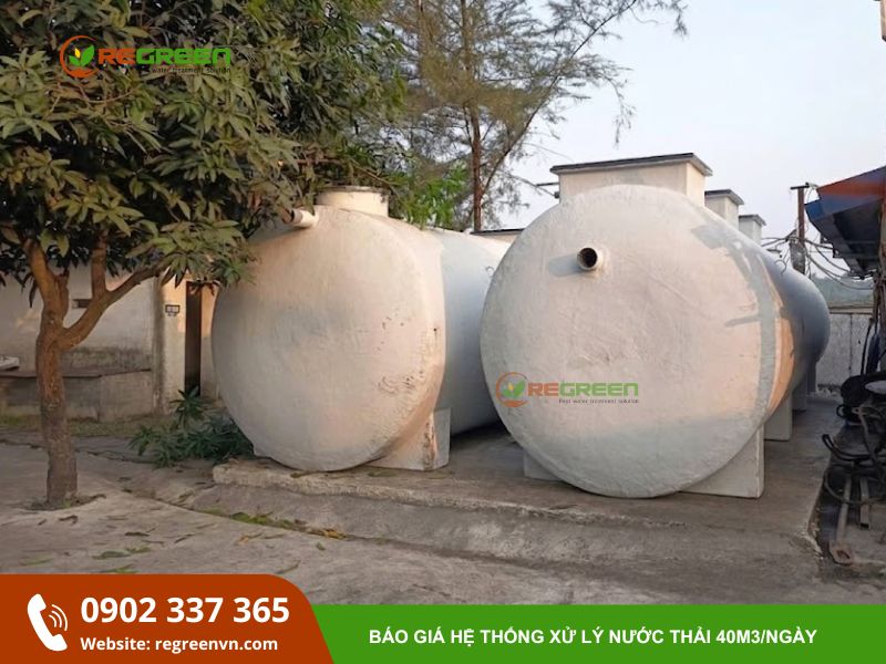 trạm xử lý nước thải 40m3/ngày