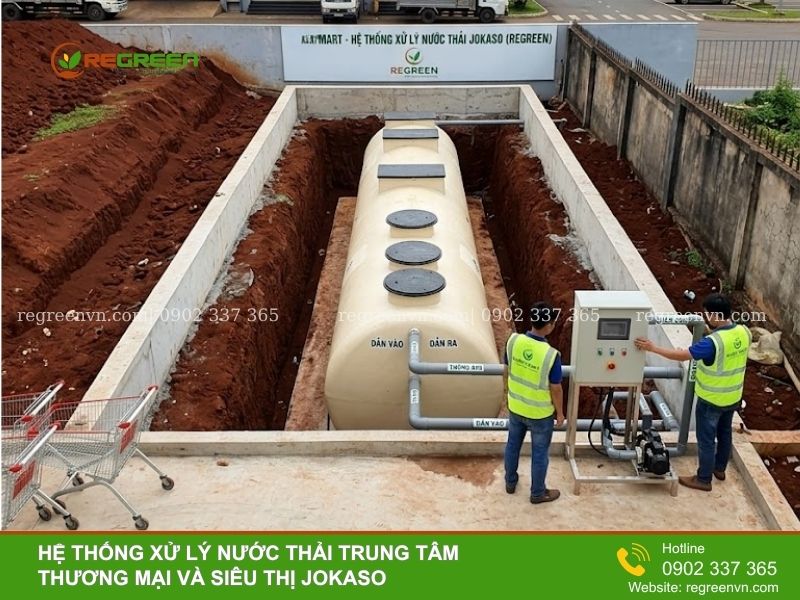 trạm xử lý nước thải trung tâm thương mại