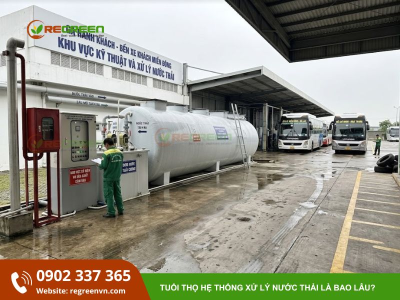 tuổi thọ hệ thống xử lý nước thải