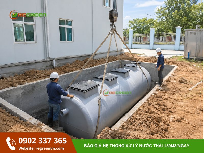 Báo giá hệ thống xử lý nước thải 150m3/ngày