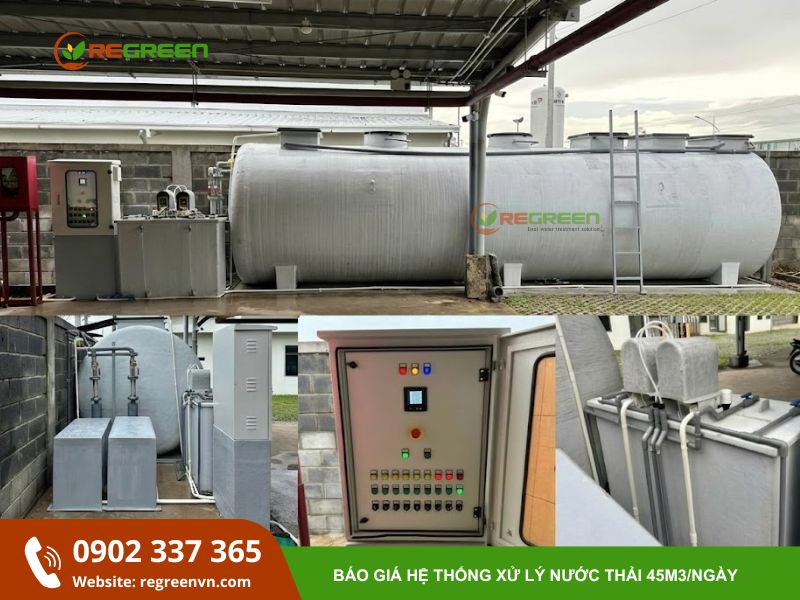 xử lý nước thải 45m3