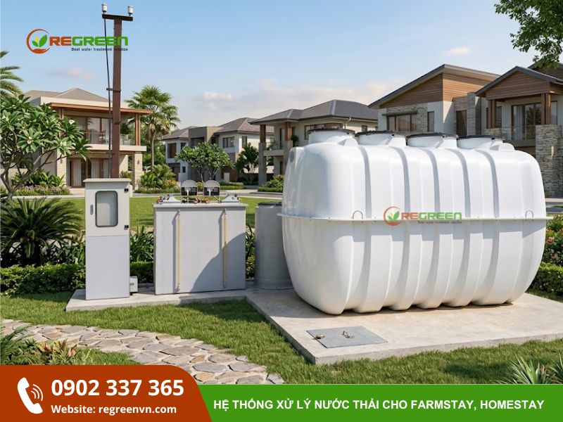 hệ thống xử lý nước thải cho farmstay