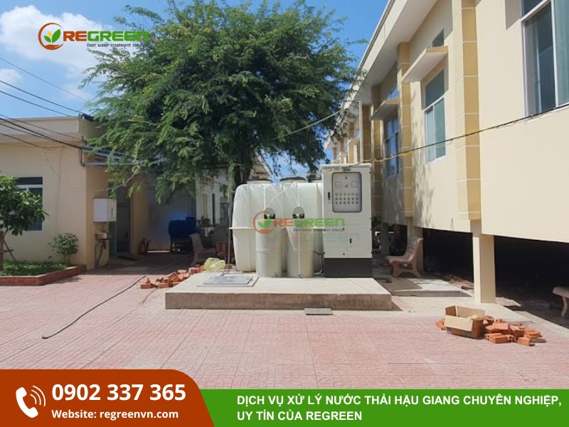 xử lý nước thải hậu giang