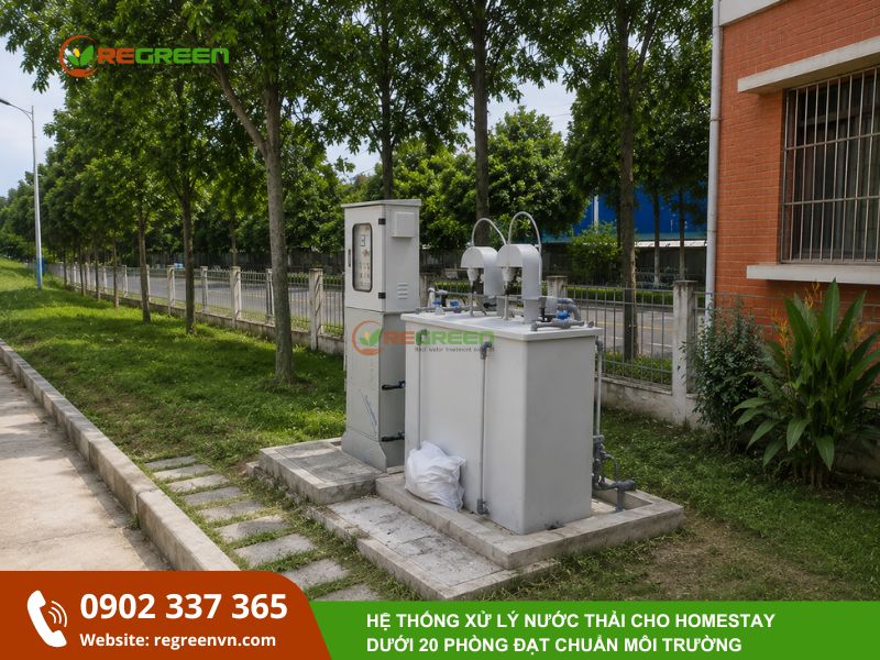 hệ thống xử lý nước thải cho homestay