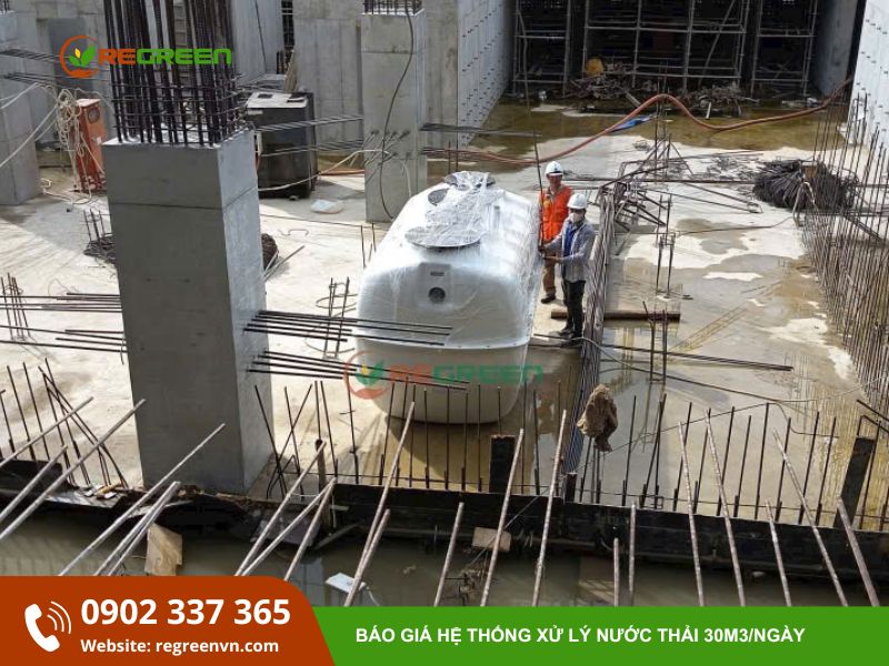 xử lý nước thải sinh hoạt 30m3