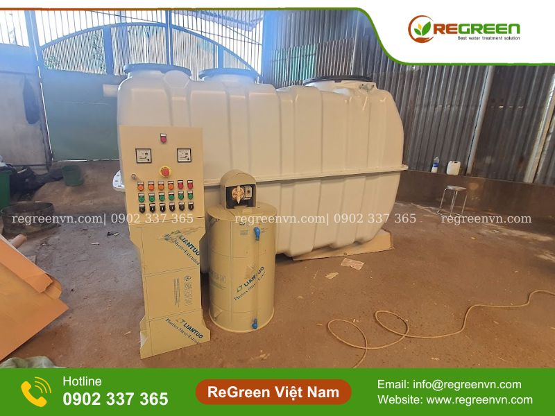 bản vẽ bể tự hoại composite