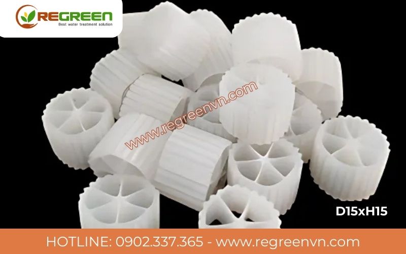 Giá thể vi sinh bánh xe MBBR D15xH15 cao cấp