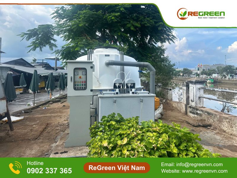 Hệ thống xử lý nước thải chợ 8m3