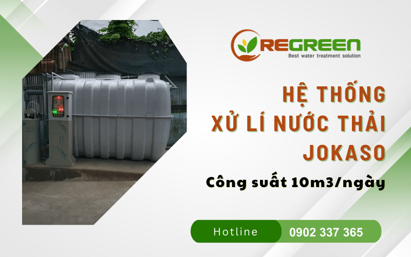hệ thống xử lý nước thải Jokaso công suất 10m3/ngày