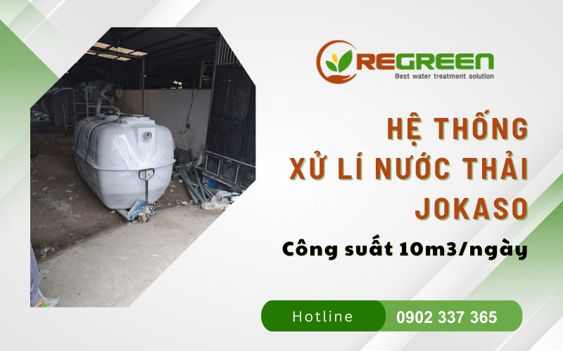 hệ thống xử lý nước thải Jokaso công suất 10m3/ngày