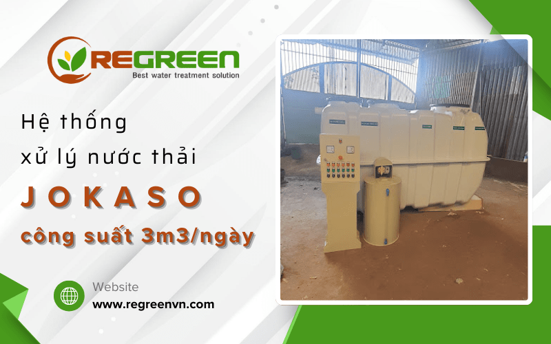 hệ thống xử lý nước thải jokaso công suất 3m3/ngày