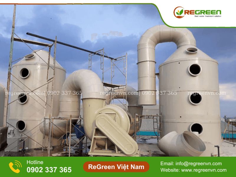 tháp hấp thụ frp