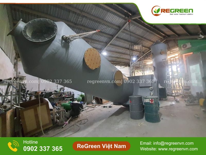 tháp đệm hấp thụ nhựa pp