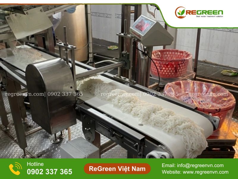 xử lý nước thải sản xuất bún