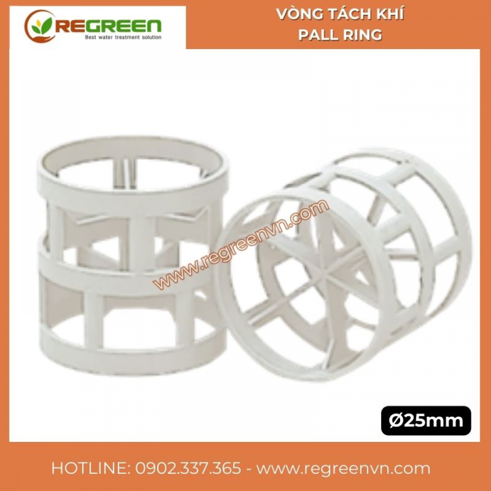 Vòng tách khí Pall Ring 25mm chính hãng