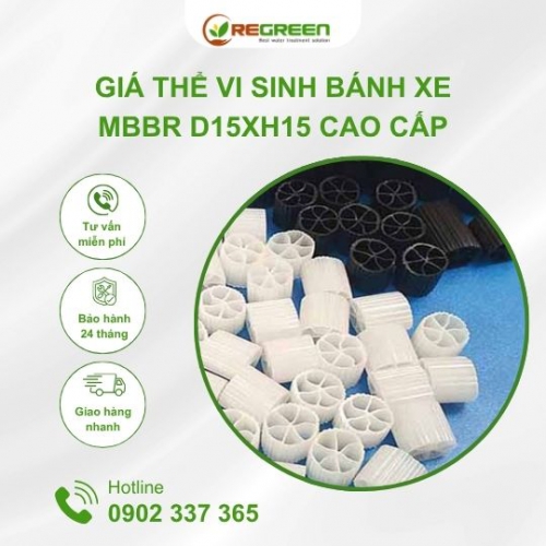 Giá thể vi sinh bánh xe MBBR D15xH15 cao cấp