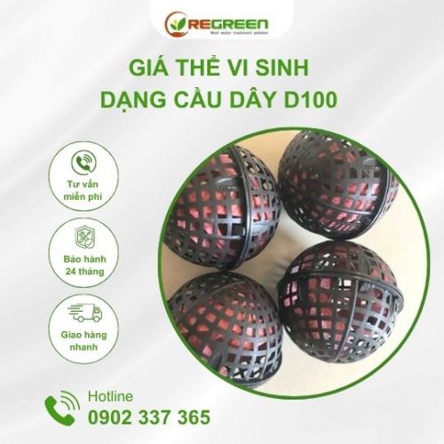 Giá Thể Vi Sinh Dạng Cầu Dây D100