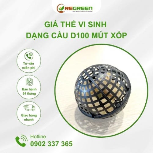 Giá Thể Vi Sinh Dạng Cầu D100 Mút Xốp